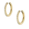 Ellis Pavé Glitz Goldfarbene Messing-Creolen Ellis Pavé Glitz Goldfarbene Messing-Creolen