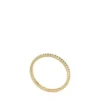 Ellis Pavé Glitz Goldfarbener Edelstahl-Bandring