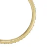 Ellis Pavé Glitz Goldfarbener Edelstahl-Bandring