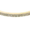 Ellis Pavé Glitz Goldfarbenes Armreif aus Edelstahl