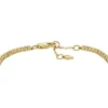 Ellis Pavé Glitz Goldfarbenes Messing-Tennisarmband Ellis Pavé Glitz Goldfarbenes Messing-Tennisarmband