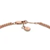 Ellis Pavé Glitz Roségoldfarbenes Messing-Tennisarmband Ellis Pavé Glitz Roségoldfarbenes Messing-Tennisarmband