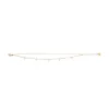 Ellis Shaky Glitz goldfarbenes Edelstahl-Mehrstrangarmband