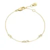 Ellis Toi Et Moi Armband aus goldfarbenem Messing