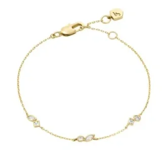 Ellis Toi Et Moi Armband aus goldfarbenem Messing