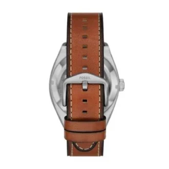 Everett Automatikuhr aus braunem Leder