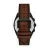 Everett Chronograph Braune Lederuhr
