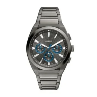 Everett Chronograph Rauchfarbene Edelstahluhr
