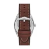 Everett Dreizeiger-Uhr mit Datum, braunem Lederarmband und Armband