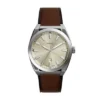 Everett Dreizeigeruhr mit Datum, braunes Lederarmband