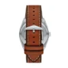 Everett Dreizeigeruhr mit Datum, braunes Lederarmband