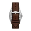 Everett Dreizeigeruhr mit Datum, braunes Lederarmband