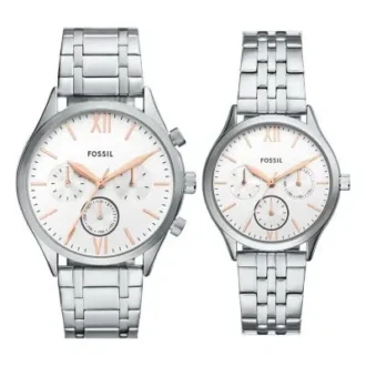 Fenmore Multifunktions-Armbanduhrenset in Silber