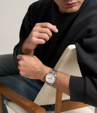 Fenmore Multifunktions-Armbanduhrenset in Silber