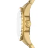 Fossil Blue Dive Dreizeigeruhr aus goldfarbenem Edelstahl