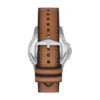 Fossil Blue Dive Dreizeigeruhr mit Datum und tanfarbenem LiteHide™-Lederarmband