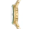 Fossil Blue Dive Dreizeigeruhr mit Datumsanzeige, goldfarbener Edelstahluhr