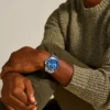 Fossil Blue GMT Edelstahluhr