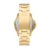 Fossil Blue GMT Edelstahluhr in Goldton