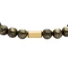Galaxy Beads Armband mit grauen Pyritperlen