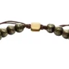 Galaxy Beads Armband mit grauen Pyritperlen