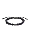 Galaxy Beads Navy Armband aus rekonstruiertem Sandstein