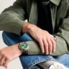 Garrett Multifunktionsuhr aus braunem Leder