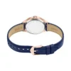 Gilmore Dreizeigeruhr aus marineblauem Leder