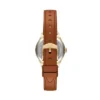 Gilmore Dreizeigeruhr mit braunem Lederarmband