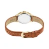 Gilmore Dreizeigeruhr mit braunem Lederarmband