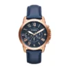 Grant Chronograph Navy Lederuhr