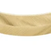 Harlow Armreif aus goldfarbenem Edelstahl mit linearer Struktur
