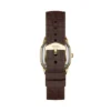 Harlow Dreizeigeruhr aus braunem Krokodilleder