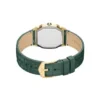 Harlow Dreizeigeruhr mit grünem Krokodillederarmband