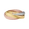 Harlow Interlocking Links Tri-Tone Edelstahl-Bandring Harlow Interlocking Links Tri-Tone Edelstahl-Bandring