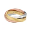 Harlow Interlocking Links Tri-Tone Edelstahl-Bandring Harlow Interlocking Links Tri-Tone Edelstahl-Bandring