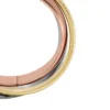 Harlow Interlocking Links Tri-Tone Edelstahl-Bandring Harlow Interlocking Links Tri-Tone Edelstahl-Bandring