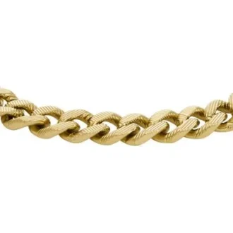 Harlow Linear Texture Chain Goldfarbenes Edelstahlarmband