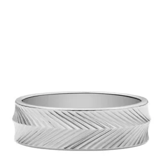 Harlow Linear Texture Edelstahl-Bandring