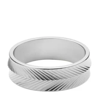 Harlow Linear Texture Edelstahl-Bandring
