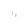 Harlow Linear Texture Goldfarbene Edelstahl-Creolen
