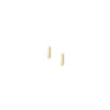 Harlow Linear Texture Goldfarbene Edelstahl-Creolen