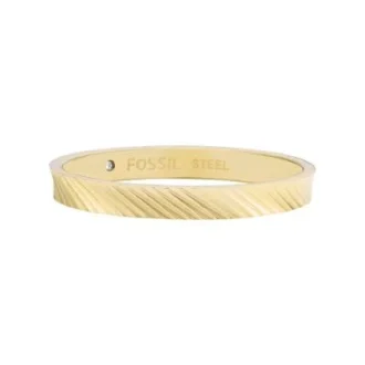Harlow Linear Texture Goldfarbener Edelstahl-Bandring