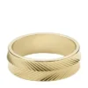 Harlow Linear Texture Goldfarbener Edelstahl-Bandring Harlow Linear Texture Goldfarbener Edelstahl-Bandring