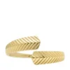 Harlow Linear Texture Goldfarbener Edelstahl-Wrap-Ring