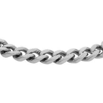 Harlow Linear Texture Kettenarmband aus Edelstahl