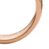 Harlow Linear Texture Roségoldfarbener Edelstahl-Bandring