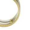 Harlow Linear Texture Zweifarbiger Edelstahl-Prestack-Ring