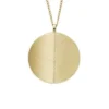 Harlow Locket Collection Goldfarbene Edelstahl-Anhänger-Halskette