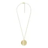 Harlow Locket Collection Goldfarbene Edelstahl-Anhänger-Halskette